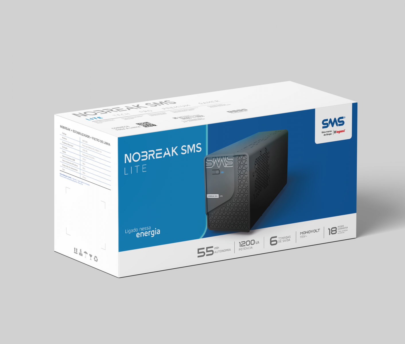 nobreak sms 600va lite
